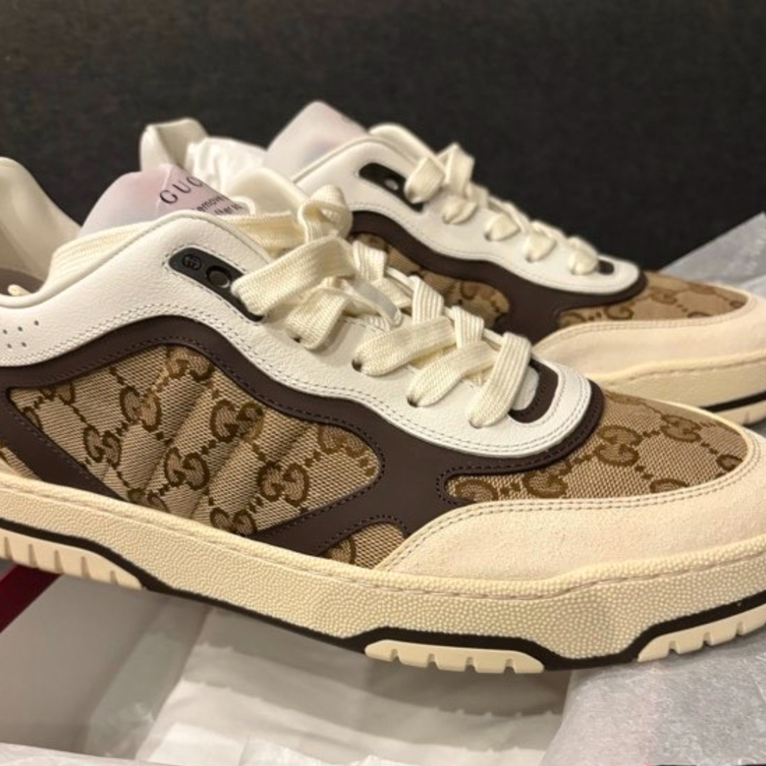 未使用 GUCCI/古驰 男款复古低帮休闲鞋