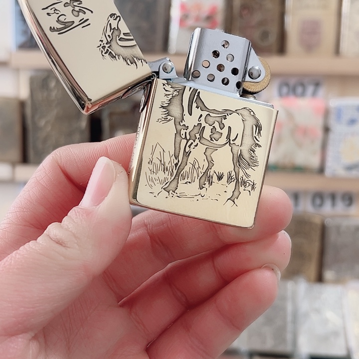 佐罗二代T机黄铜精雕马到成功火机