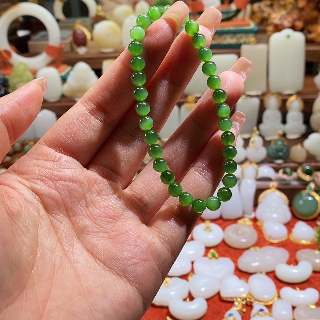 和田玉手串未镶嵌