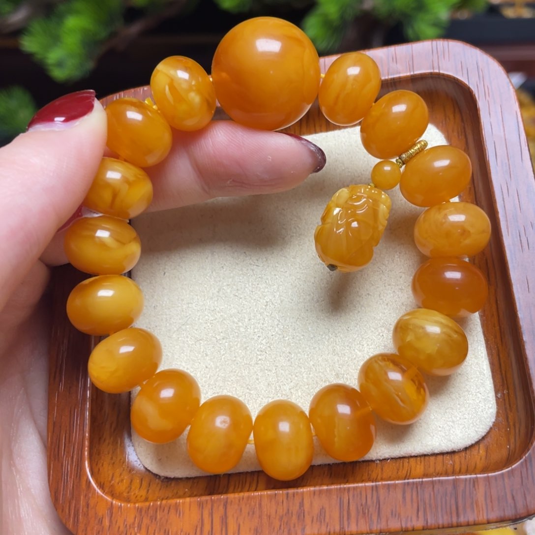 蜜蜡手链未镶嵌手串