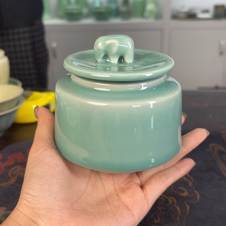 龙泉云间青瓷小米茶器