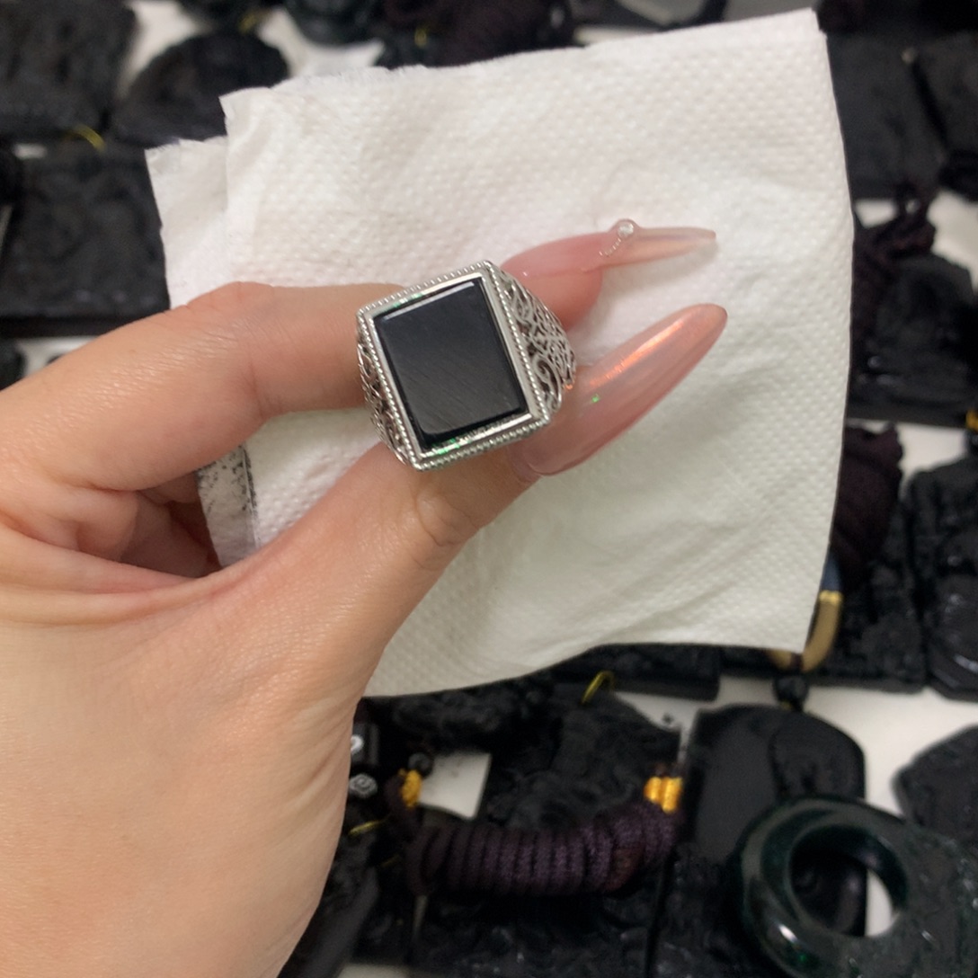 翡翠未镶嵌挂件天然缅甸a货钢琴黑挂件