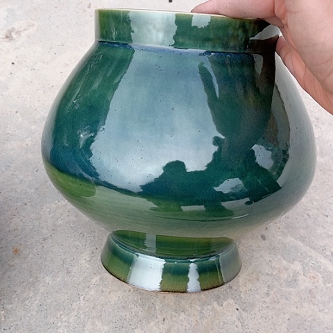 红陶景德镇手工艺品花盆