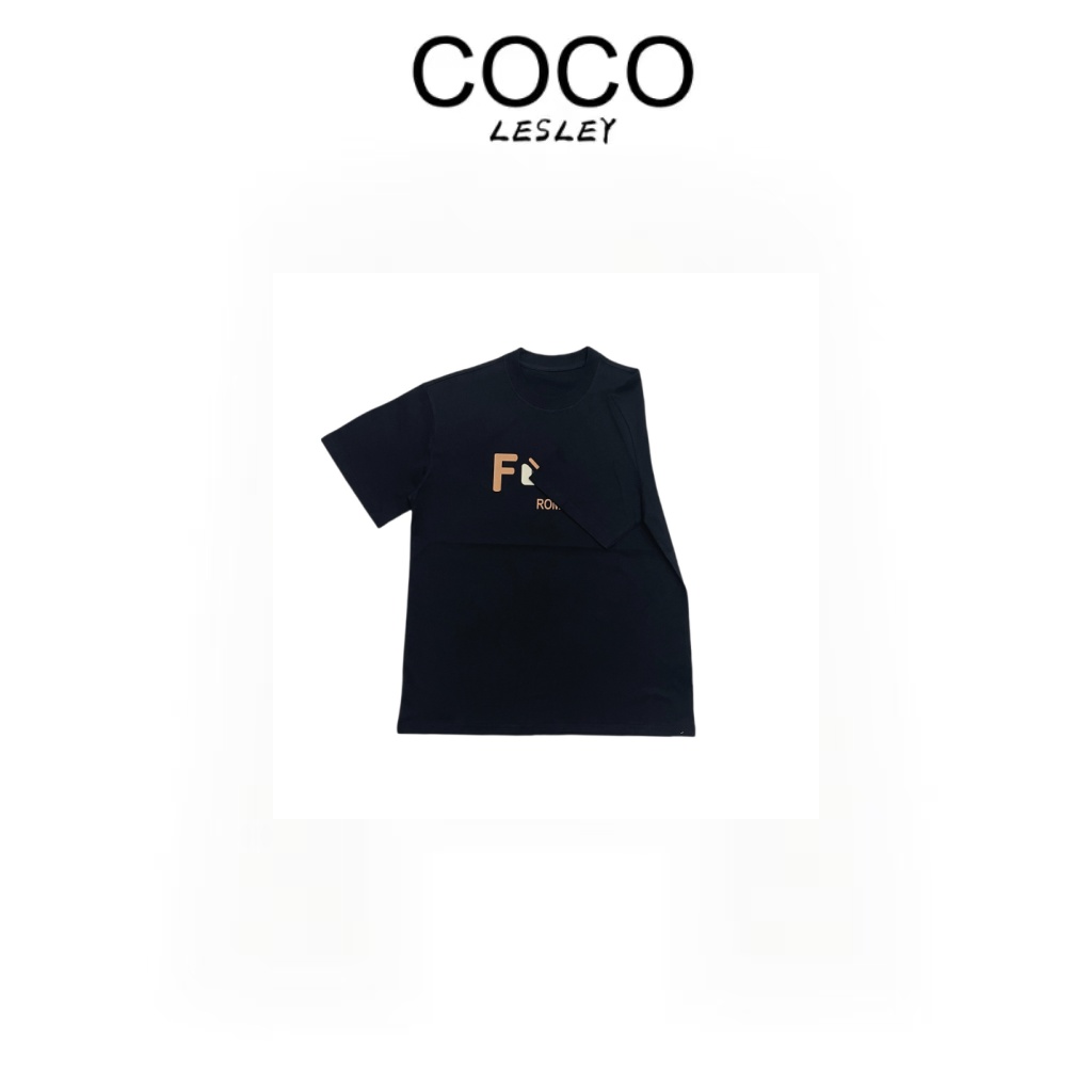 COCO LESLEY运动休闲春夏经典印花圆领潮服T恤22537