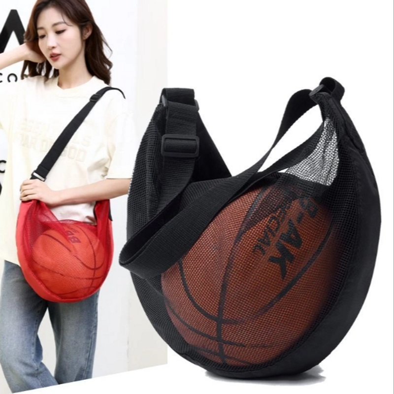 轻便篮球包斜挎背包单肩儿童学生透气收纳足球篮球袋篮球袋收纳袋