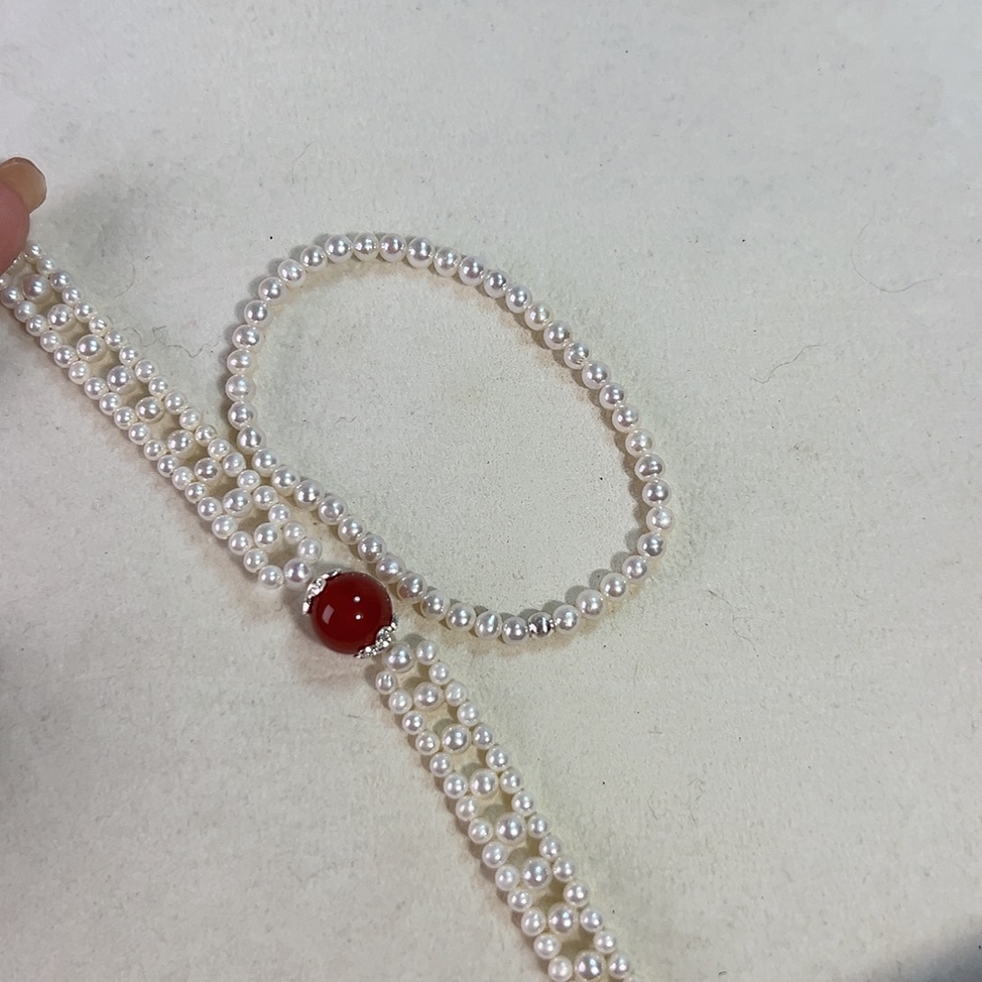 银S925镶嵌设计款珠宝淡水珍珠