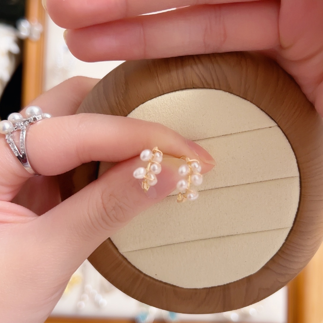 淡水珍珠银S925镶嵌原创手作