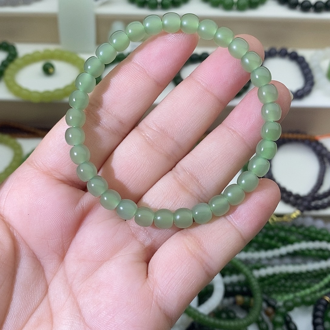 和田玉未镶嵌手链