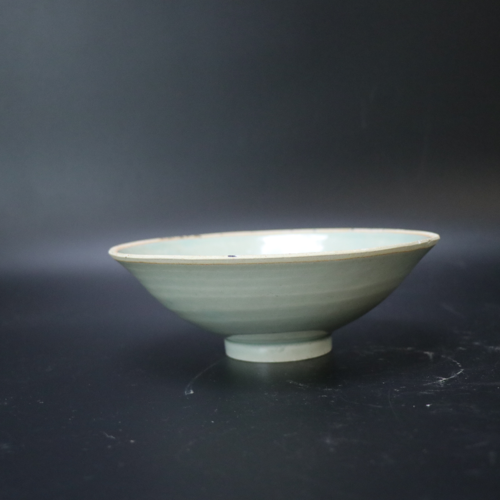Lot25120898明早期影青釉模印花卉纹碗 高：约6.1cm