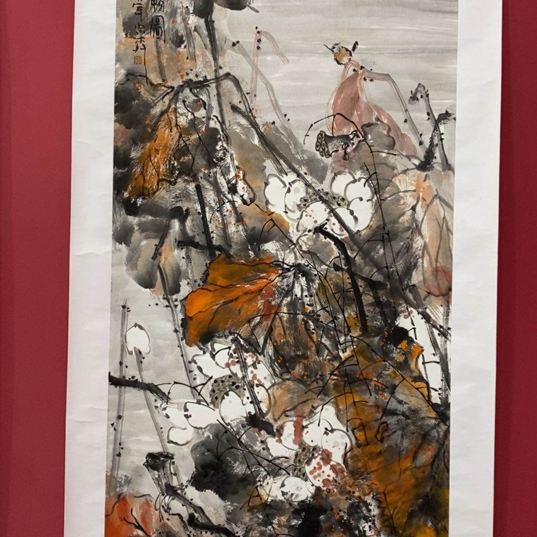 国画廖忠柳四尺真人真品