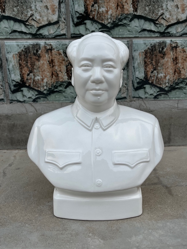 唐山三号半身瓷像高36厘米陶瓷收藏瓷器白瓷厂家直销