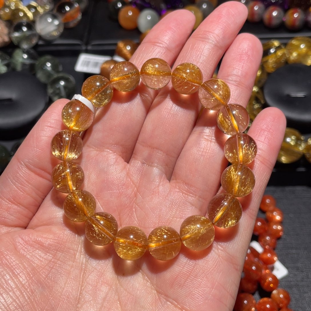 水晶手链未镶嵌发晶11mm