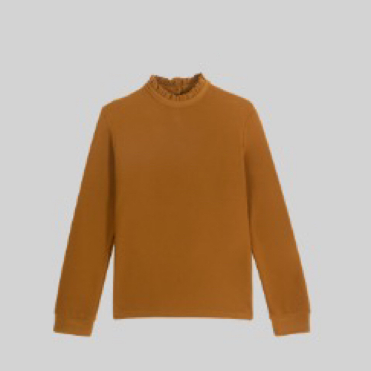 梵#浪漫函数冬季福利高品质双面德绒花边立领上衣，衣长：65cm