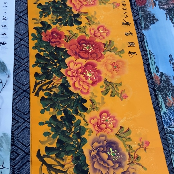 枕书斋画廊的直播间