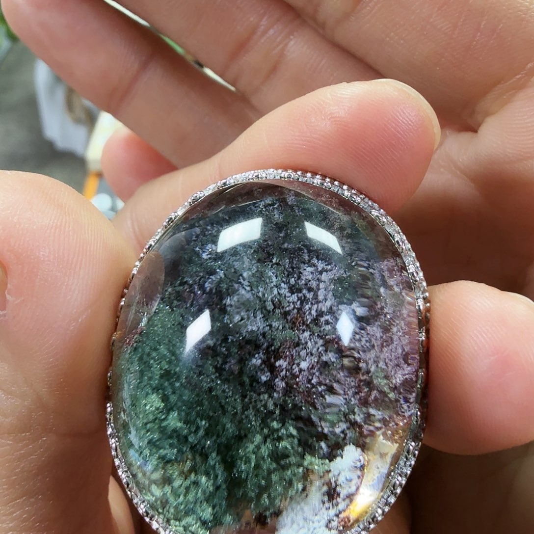 @***天银S925镶嵌水晶珠宝半成品