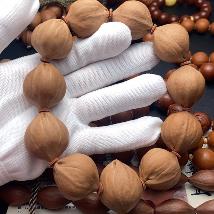 橄榄核手串/手链2.5四花大尺寸橄欖核原料素核