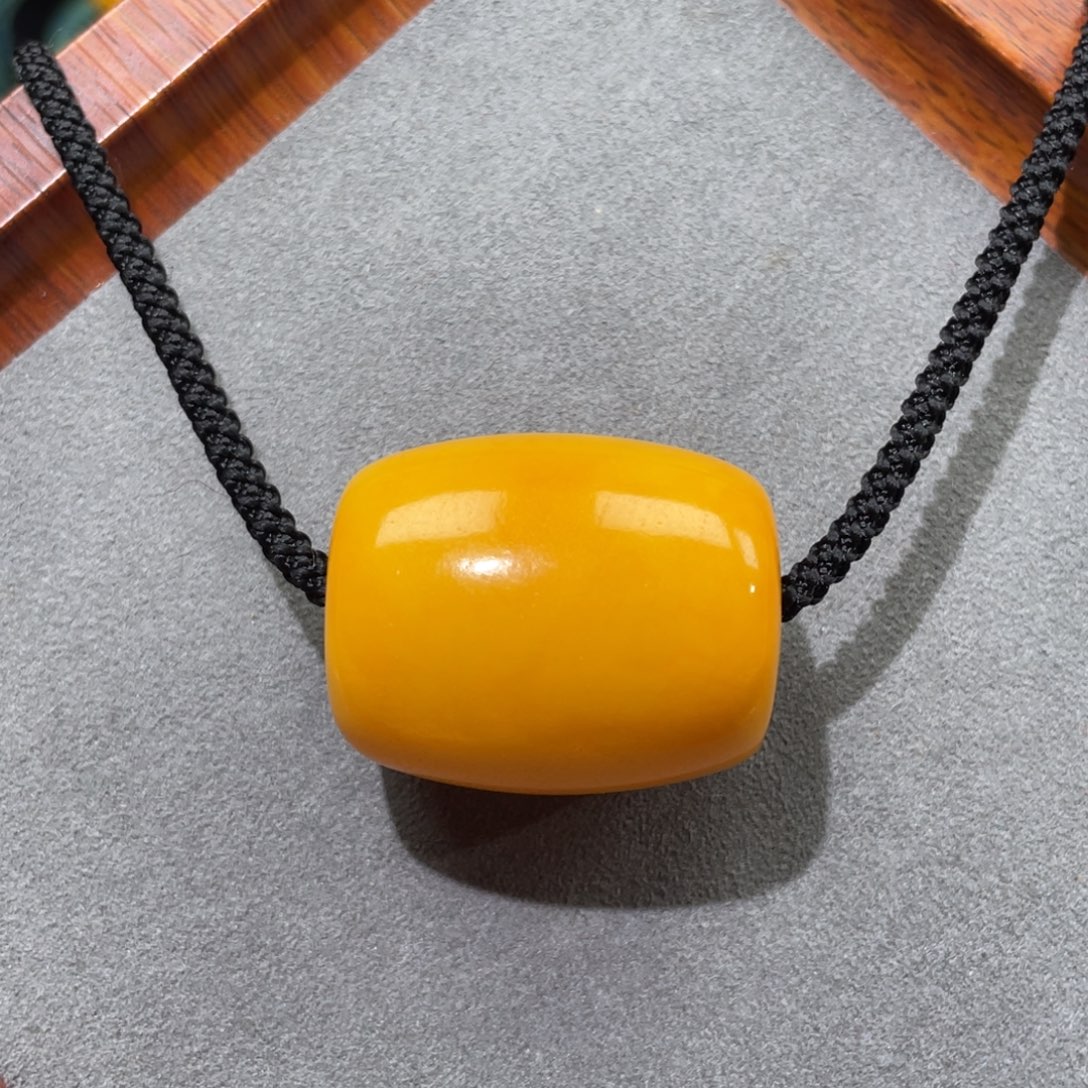 蜜蜡未镶嵌裸石桶子锁骨链