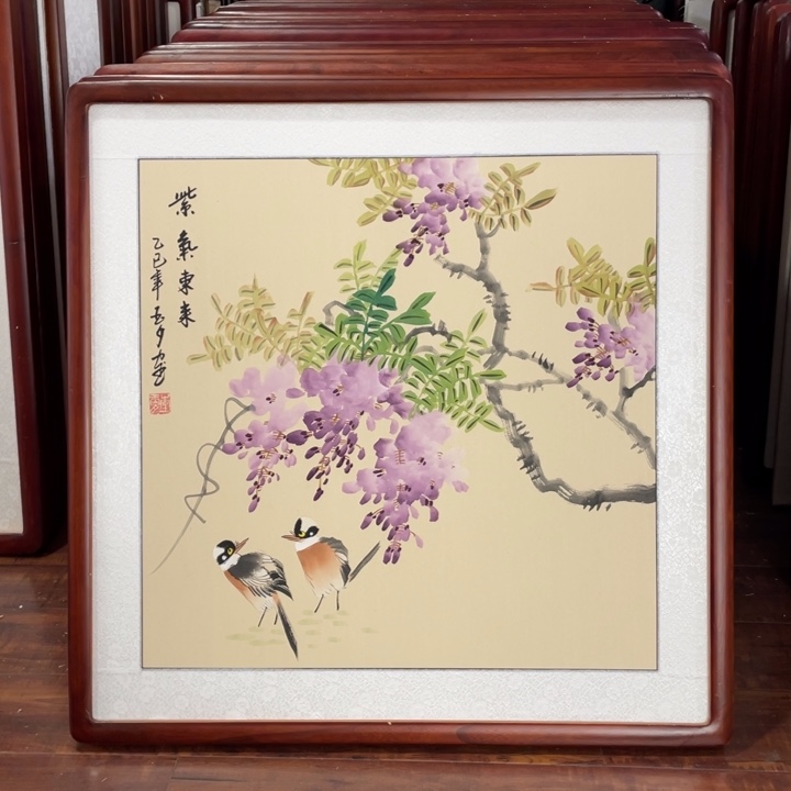 国画带框尺寸63*63厘米