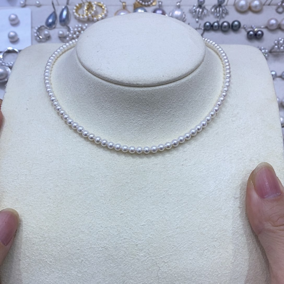 淡水珍珠颈饰银S925镶嵌