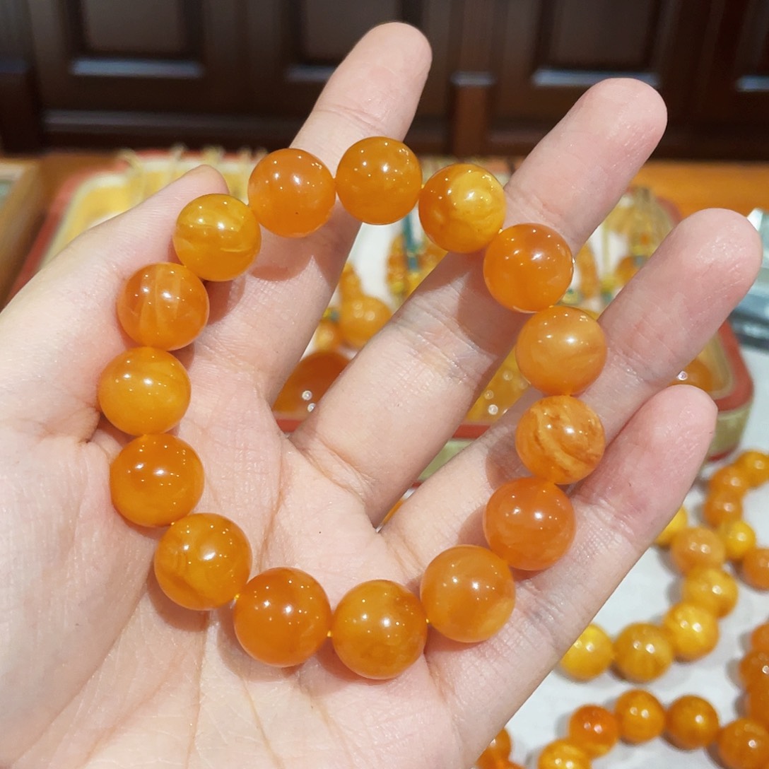 蜜蜡手链未镶嵌手串