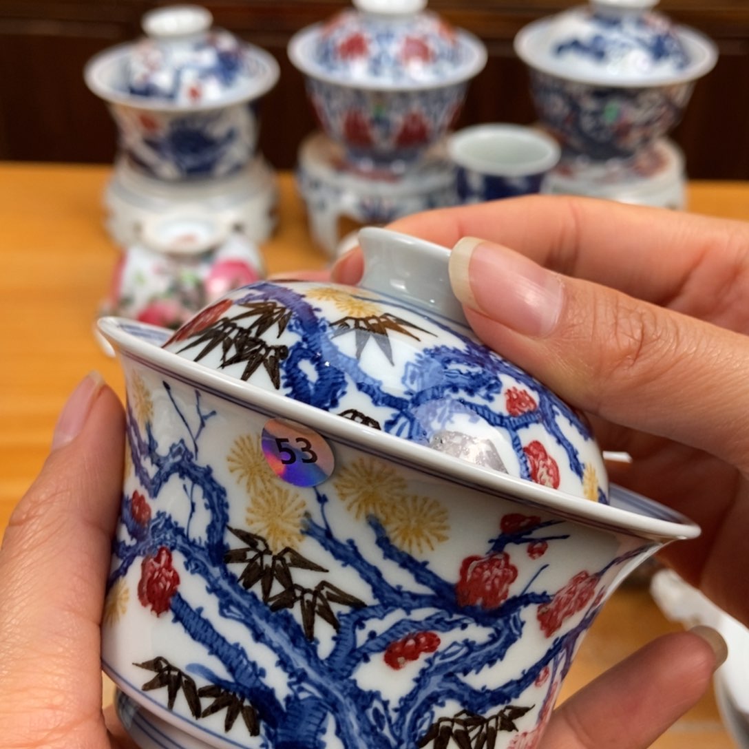 手绘现代茶具非古董