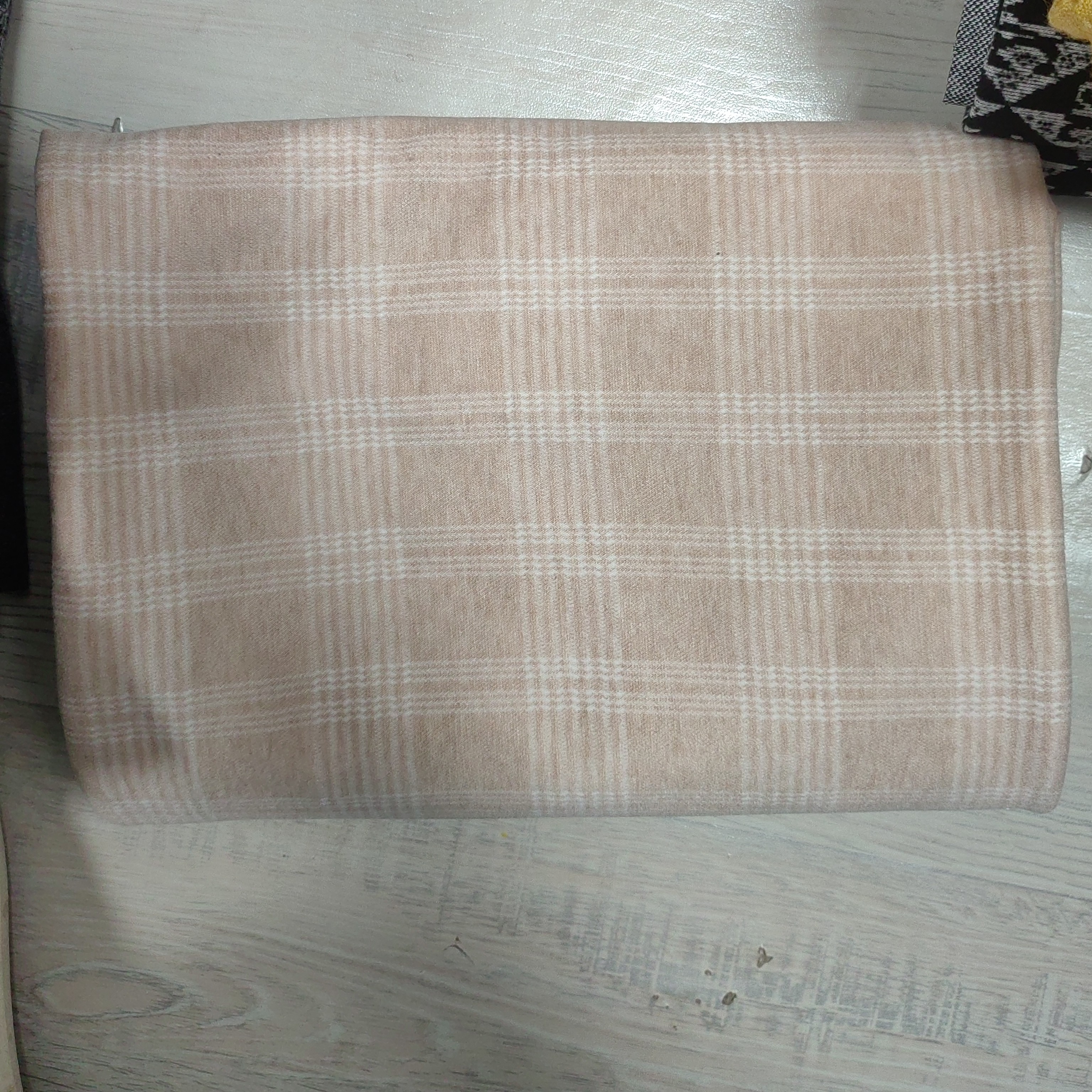 布优布艺面料-小羊绒燕麦格