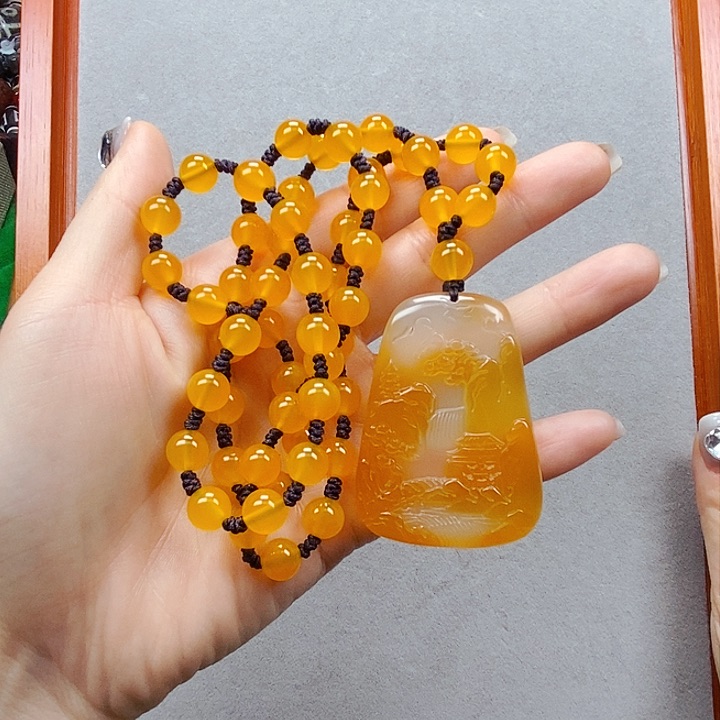 玛瑙/玉髓项链未镶嵌