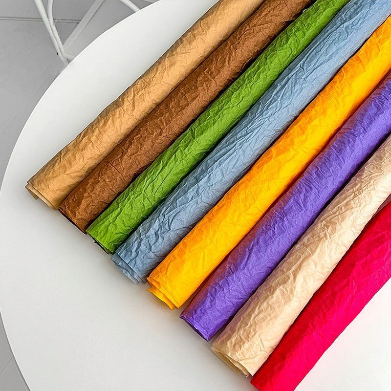 雪奈蓬蓬纸鲜花包装纸防水肌理纸用于花艺礼物包花