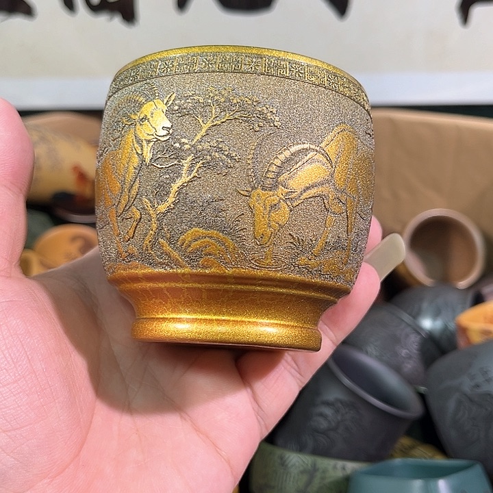 茶杯紫砂全手工紫砂主人杯