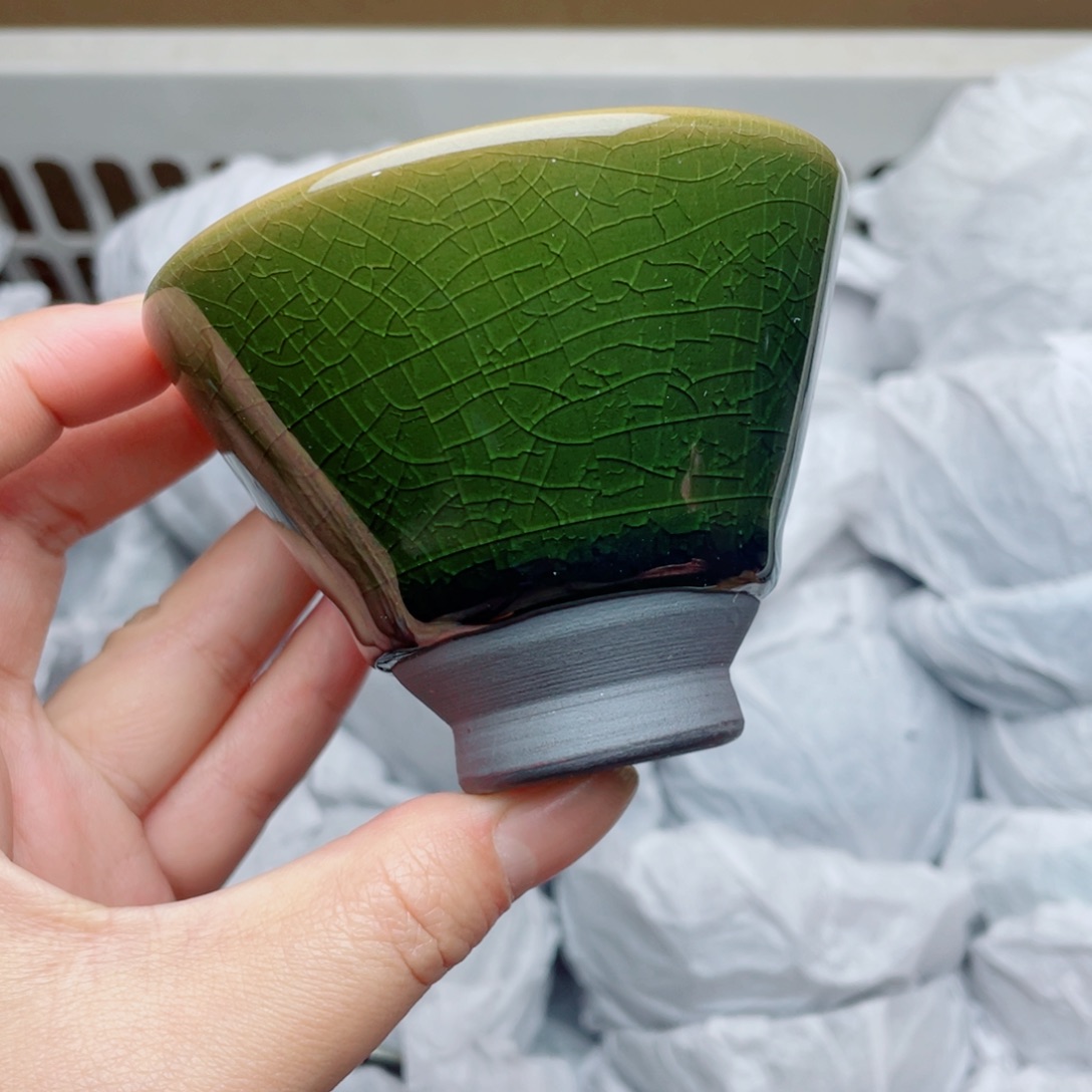 茶盏帝王绿斗笠杯