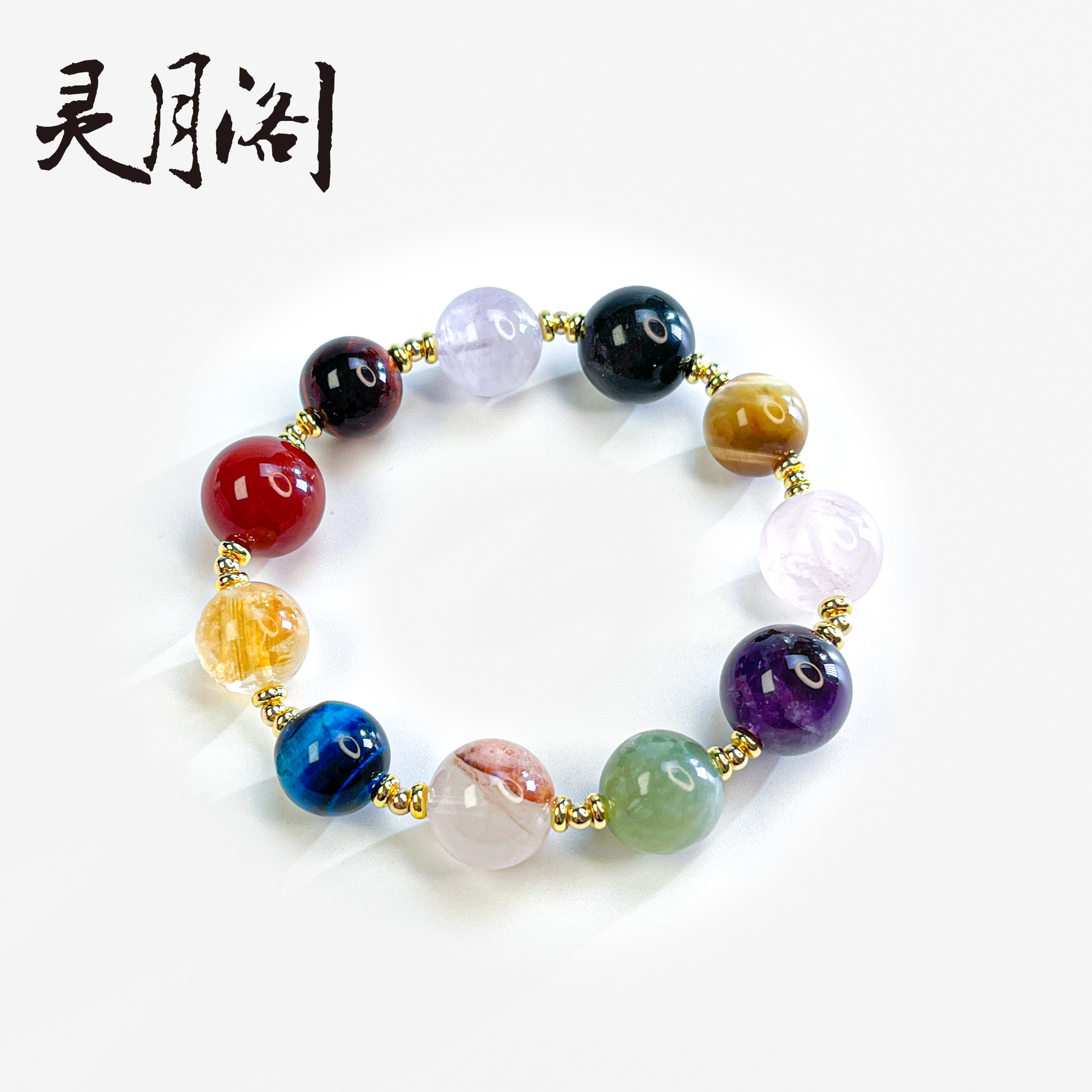 多宝水晶圆珠景禾手串OAmm FYD-B831