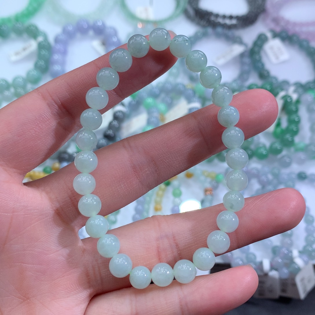 翡翠手链未镶嵌天然