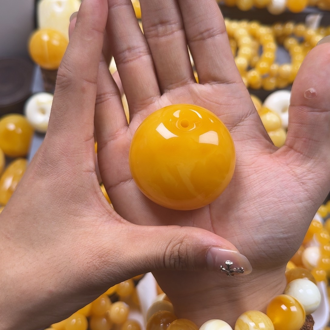 琥珀珠宝奇石未镶嵌公主扣