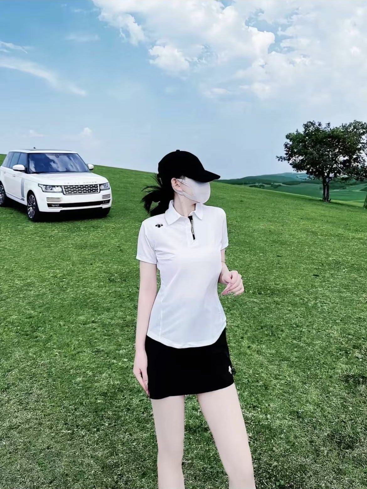 【海外仓 原标】迪桑家韩版POLO衫女修身商务速干运动短袖T恤