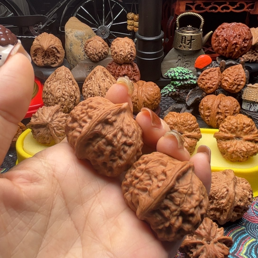 吊坠文玩核桃全品玉枕元宝边34 肚38➕