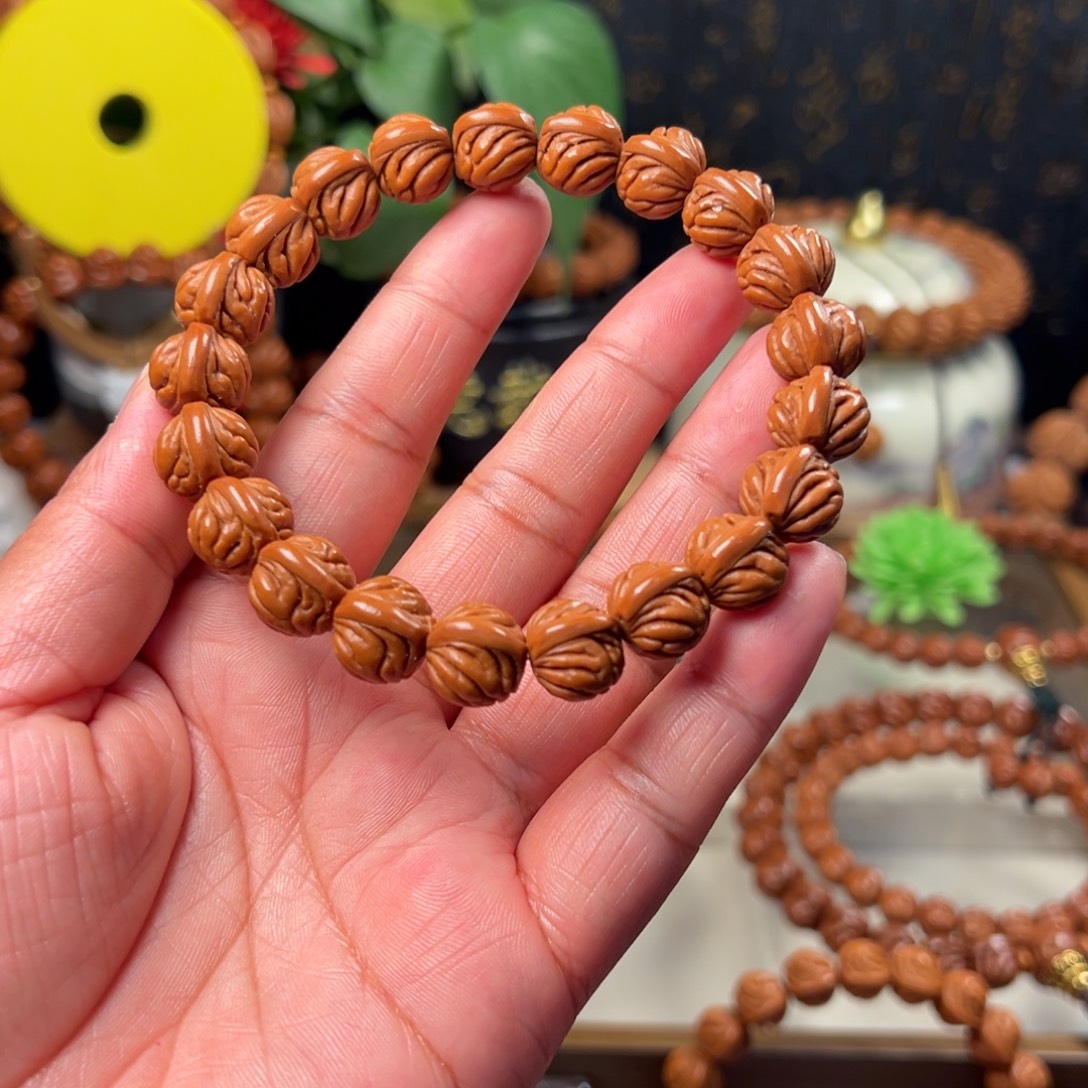 小***蛇手串桃核双脊龙手串12