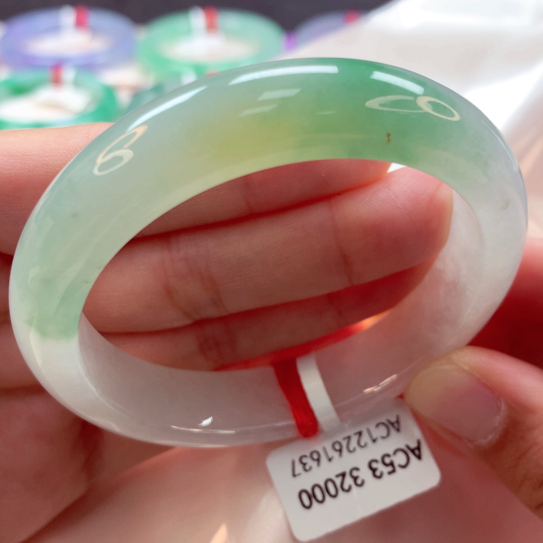 翡翠手镯未镶嵌75翡翠手镯99