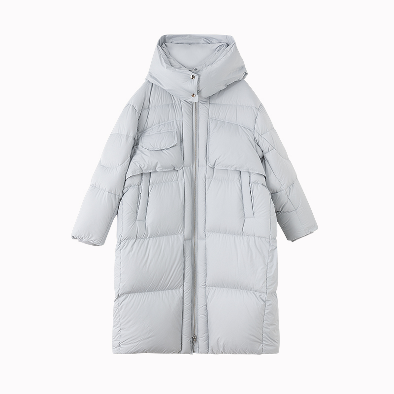 DX.DAXI【雪宝宝】宽松保暖防风潮流时尚连帽百搭冬季羽绒服