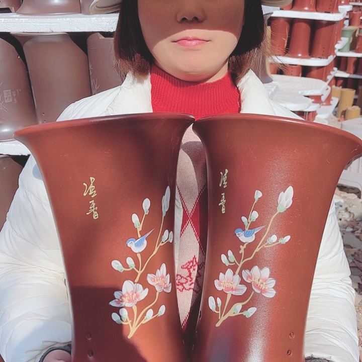 紫砂花盆宜兴紫砂精品花盆 