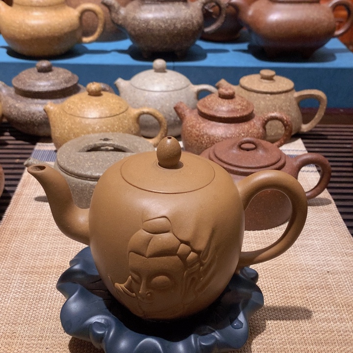 茶壶紫砂美人肩佛缘壶