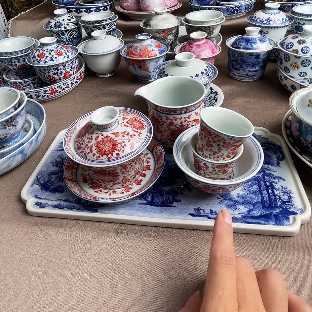 遛***白五件套装景德镇瓷器