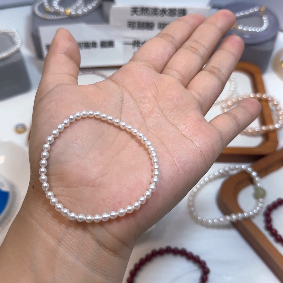 淡水珍珠手绳未镶嵌@****?