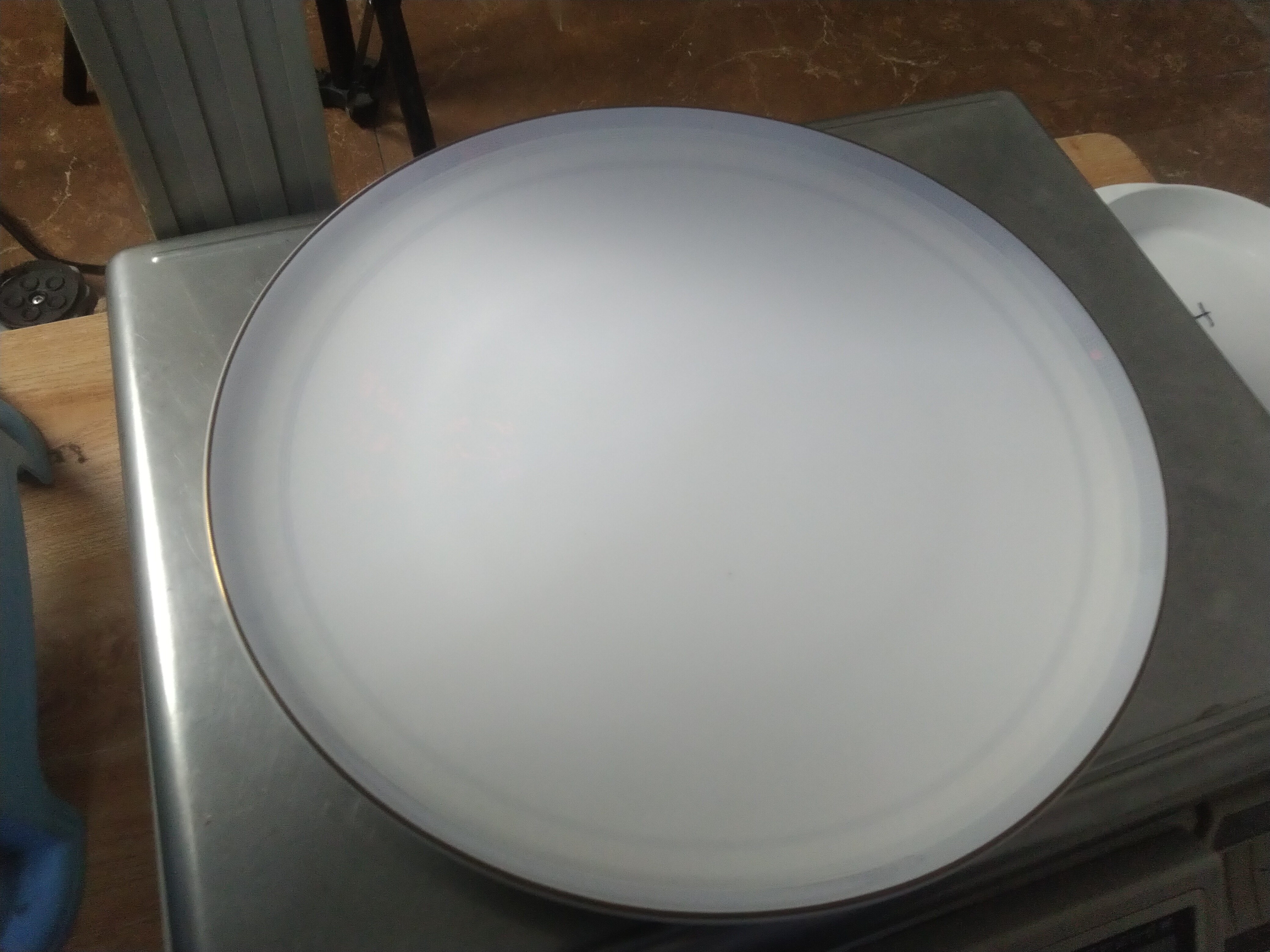 10.5寸骨质瓷金边大盘子2只大号商用圆形描金家用餐盘酒店餐盘