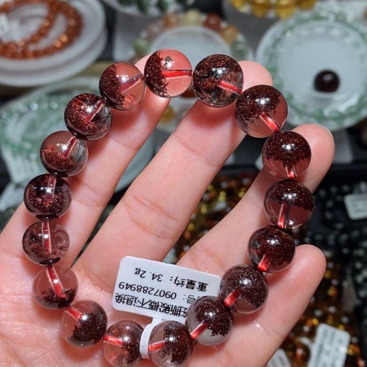 水晶手链未镶嵌红幽灵手链