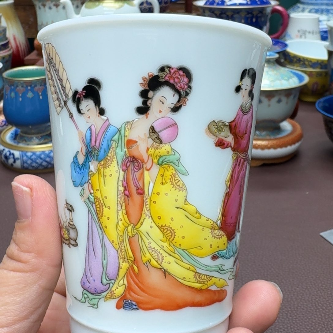 瓷片景德镇仿古手工制作精品展示