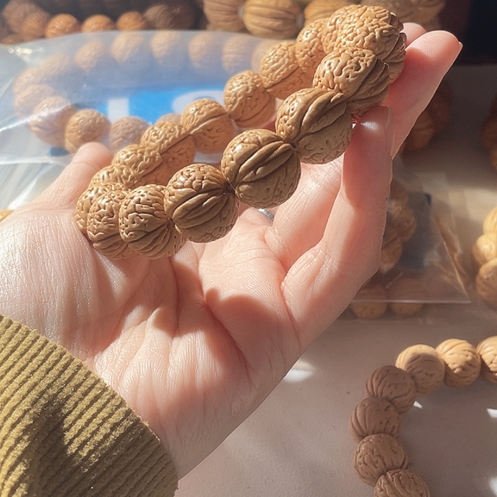 慢***慢桃核吊坠桃核手串玲珑塔62