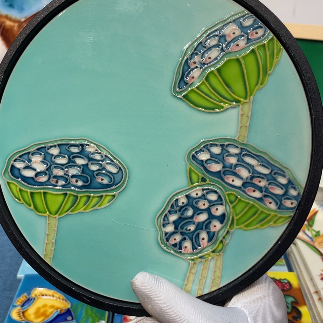 陶瓷20*20圆片托盘