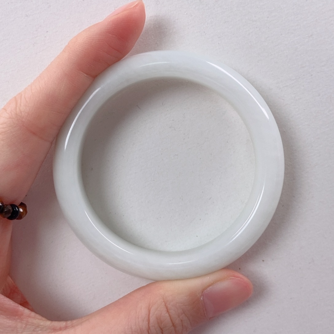 蓝田玉（蛇纹石化大理石玉）手镯未镶嵌L****~