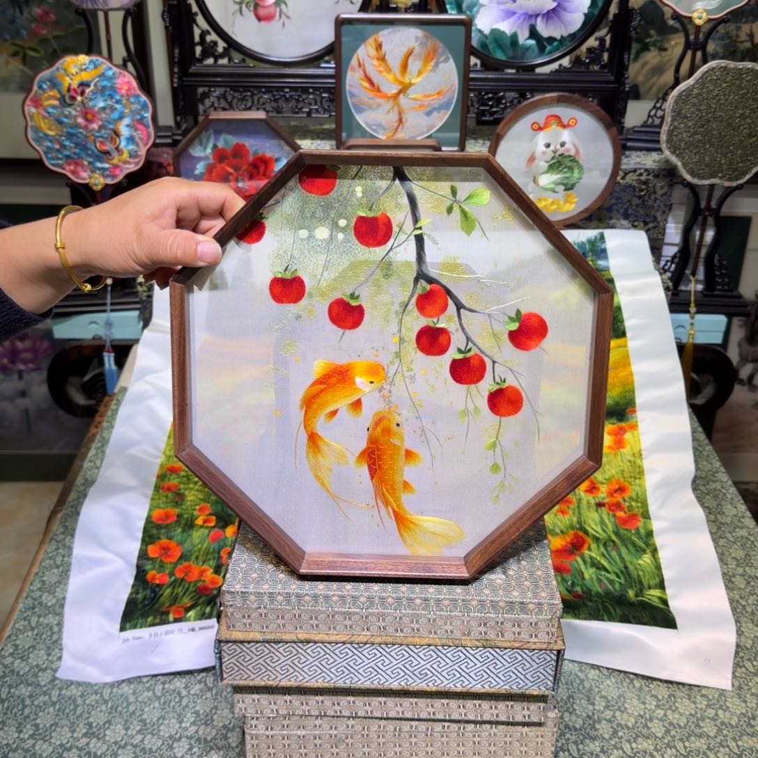 刺绣手工苏绣工艺异色精品