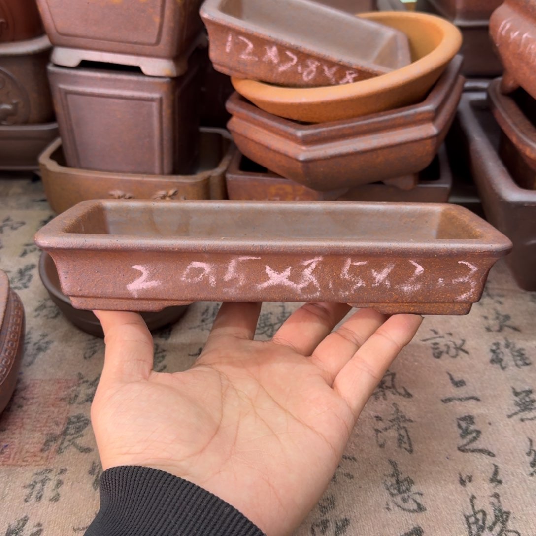 紫砂花盆31号宜兴紫砂正品20.5x8.5x2.3